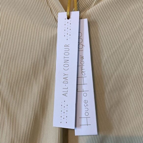 NWT House of Harlow ribbed body suit with collar - Size M - Picture 5 of 8